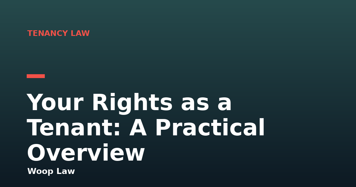 Your Rights as a Tenant: A Practical Overview